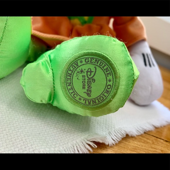 Minnie Mouse Witch Plush Disney Store Orange Dress Green Hat Halloween Pumpkin - Picture 3 of 7